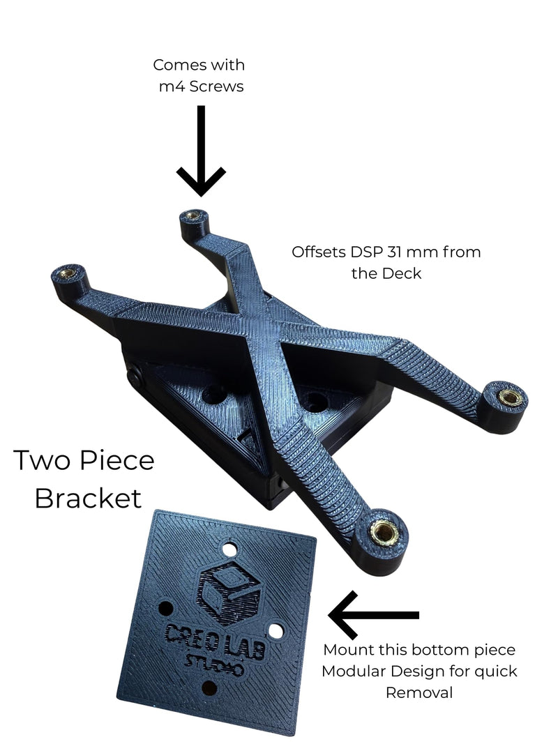 Car Audio Floating Mount Bracket for B2 Audio DSP SixTen Floating and B2 Audio DSP SixTwelve 31mm Lift - 2-Piece