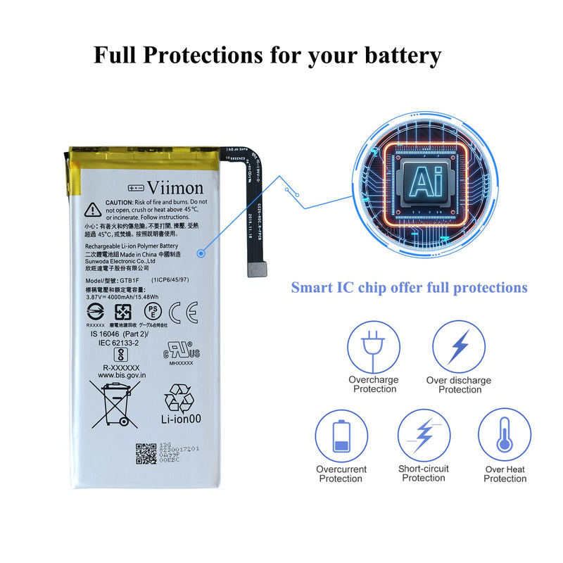 for Pixel 5 Battery Replacement Kits (New Upgraded) Compatible with Google Pixel 5 All Models with Adhesive, Installation Manual and Repair Tool Kits