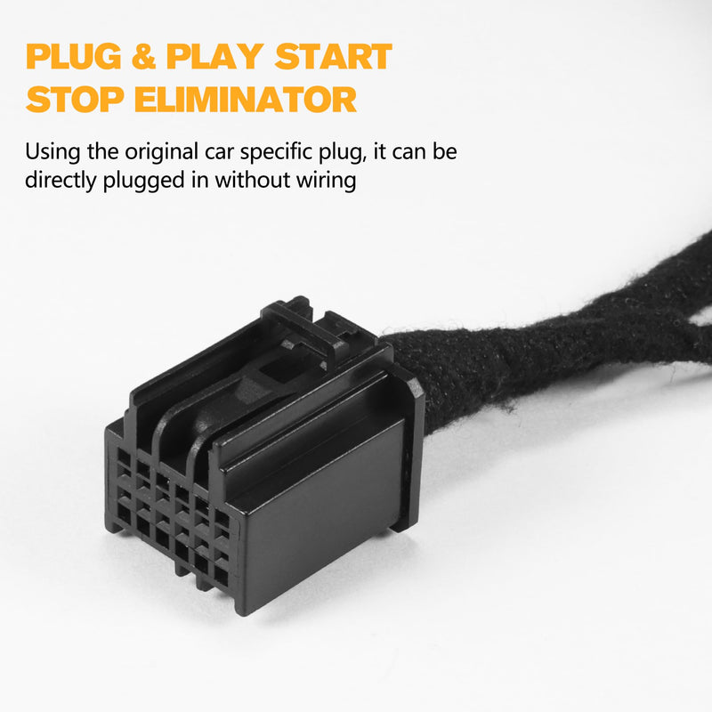 Auto Stop Eliminator for Wrangler JL JLU 2018-2026 Gladiator JT 2020-2026 | Plug Play Auto Start Stop Eliminator Installed Below of Steering Wheel, Memory Module Cancels Auto Stop Disable, Not Fit 4XE 2018-2026 Wrangler & 2020-2026 Gladiator