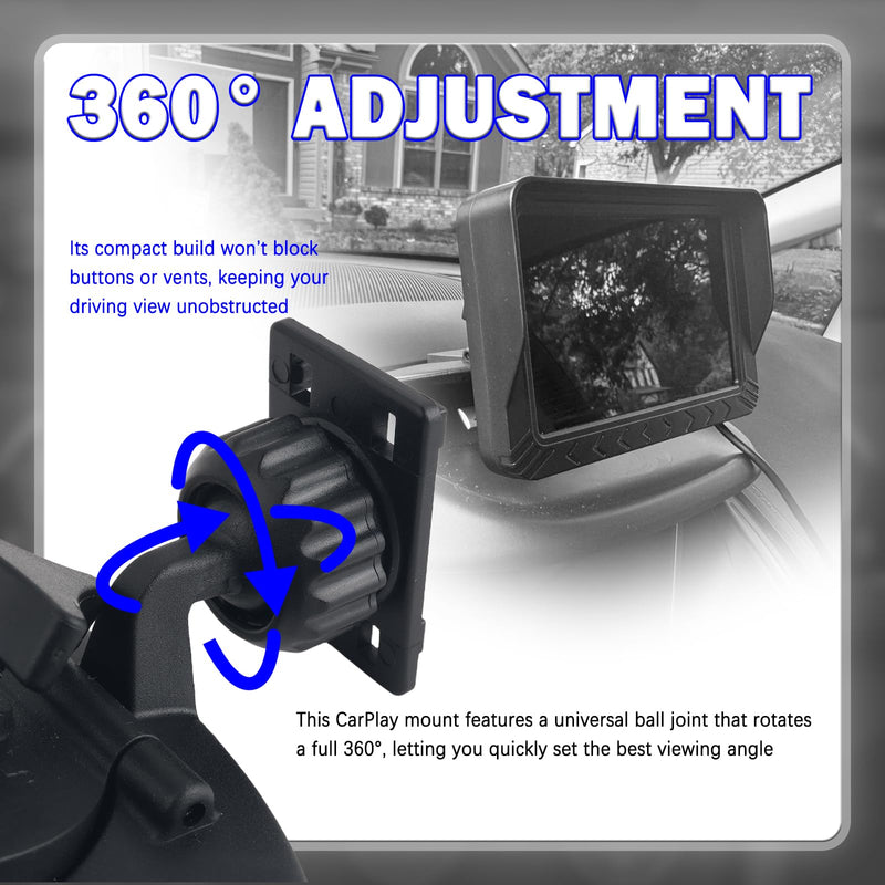 360° Rotatable CD Slot Mount for Carplay Screen,Non-Slip CD Mount | for Carplay Screen GPS Display,7"-10.5" Display Carplays CDs Mounts Car Accessories for Cars,SUVs
