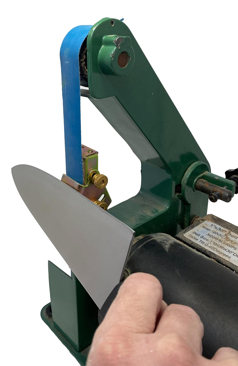 Knife Sharpening Angle Guide for 1 x 30 Belt Sander (Combo Pack - 1 of Each Angle Guide) LBM COMBO - 1 INTO & 1 AWAY