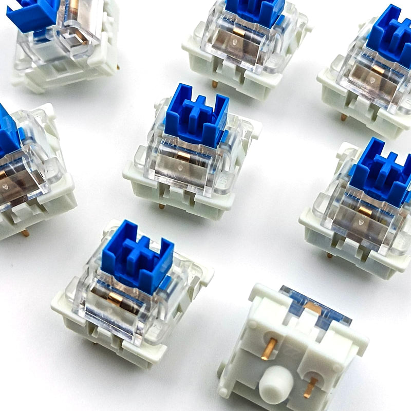 Outemu(Gaote) Blue Switches for MX Mechanical Gaming Keyboard,3-Pin 50gf Clicky/RGB/DIY Replaceable/Dustproof Switches(Blue,108pcs) 108pcs