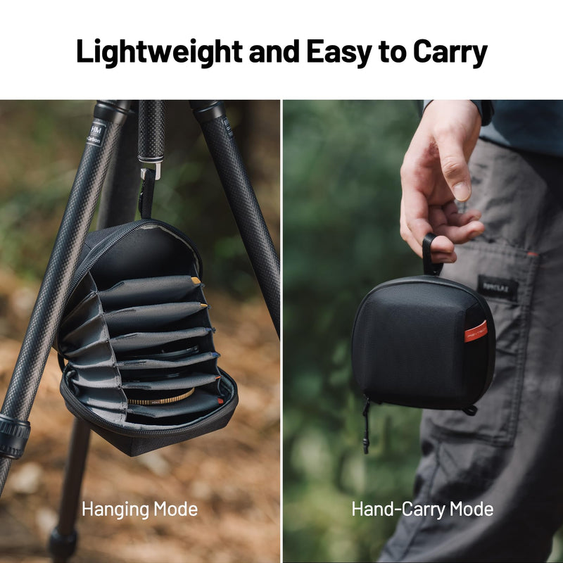 PGYTECH Hard Lens Filter Pouch, Camera Filter Bag Carrying Case, M