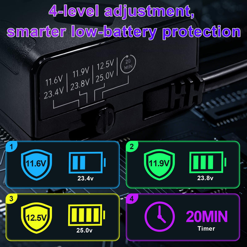 Dash Cam Hardwire Kit, OBD to USB-C Port, 12V-24V to 5V 3A | Plug and Play Adapter with LED Display,Low Volt Protection,Acc Driver Detection Cable for Parking & Continuous Recording