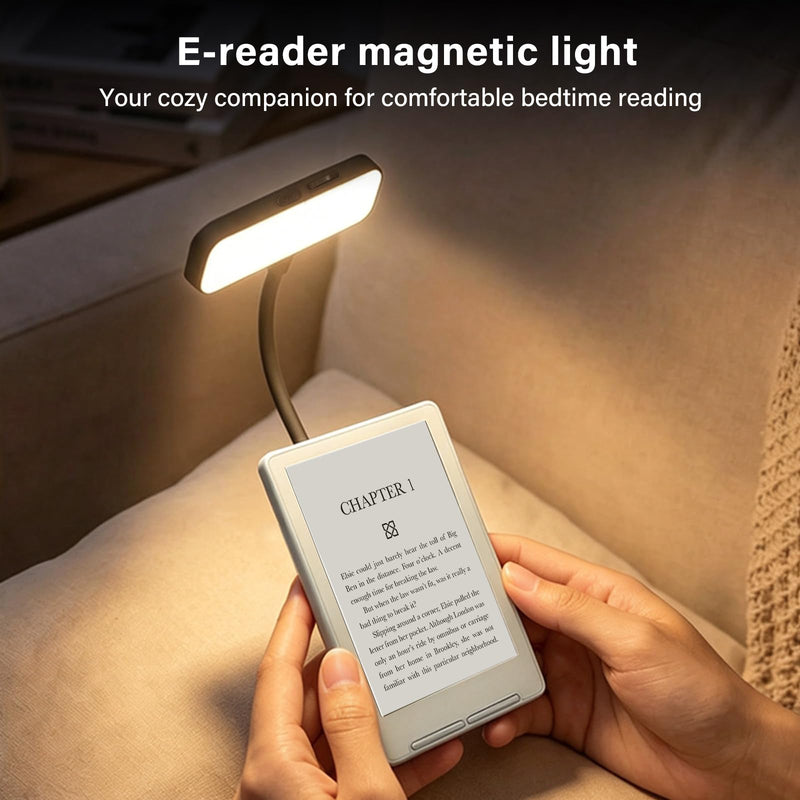 Magnetic Rechargeable Reading Light for Xteink x4 e-Book Reader | Portable Magnetic Reading Light with Hand Strap for E-reading, Compatible with Xteink E-book Reader, Smartphone, Laptop