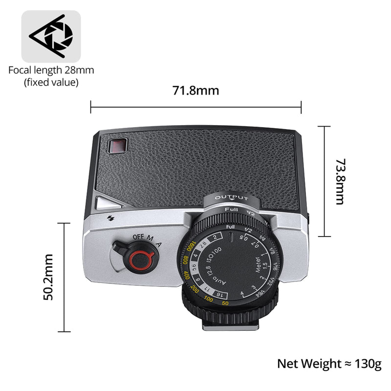 Godox Lux Junior Retro Camera Flash Compatible Cameras Fujifilm, Canon, Nikon, Olympus, Sony
