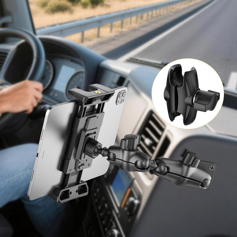 OHLPRO Double Socket Arm-65 for RAM Mounts B Size 1" Ball Components, Durable Mounting Arm Extension Adapter for Car Dash, Truck, Boat Phone Holder and GPS 65 mm