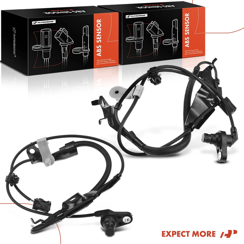 A-Premium Front ABS Wheel Speed Sensor Compatible with Toyota & Lexus Models - Camry 2012-2017, Avalon 2013-2015, ES350 2013-2018, ES300h 2013-2017, Sedan - Front Driver and Passenger Side, 2-PC Set