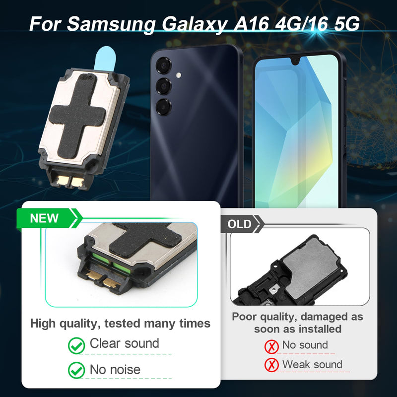 Loud Speaker for Samsung Galaxy A16 Loudspeaker Replacement for Samsung A16 4G/5G A166B A165F Loud Speaker Ringer with Repair Tool