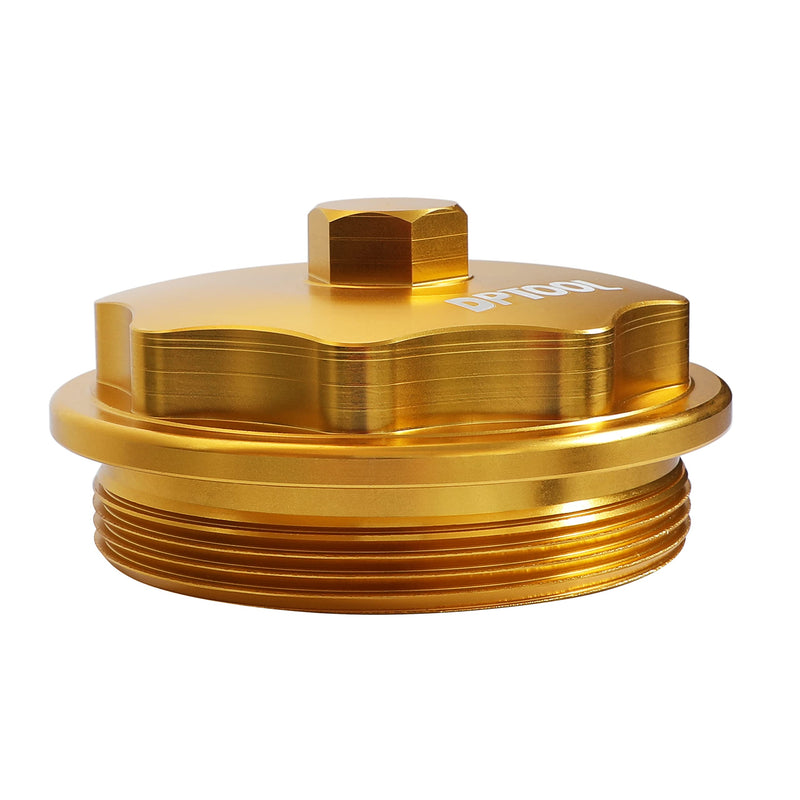 Fuel Filter Cap Billet Aluminum Compatible with Ford 7.3L V8 Diesel for F250 F350 F450 F550 E350 E450 E550 Fuel Bowl 1831193C91 RK31449 904-203