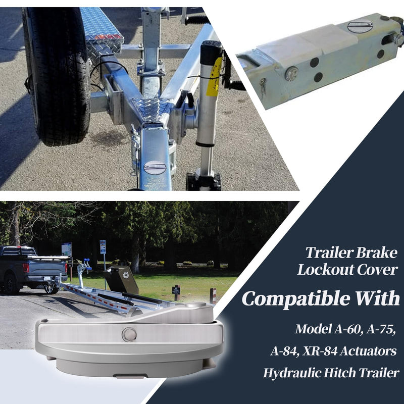 34359 Brake Lockout Cap Compatible with Model A-60, A-75, A-84, XR-84 Actuators Hydraulic Hitch Trailer(ID:2-1/2",fits a 2" Hole)