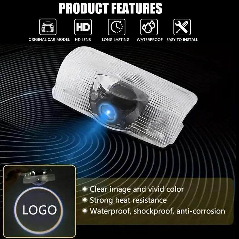 Car Door Light Logo Projector Compatible with LS ES is LX RX GS GX RC UX Accessories, 4PCS Non-Fading LED Puddle Light Upgraded Super Bright Ghost Shadow Light for L-eex-us