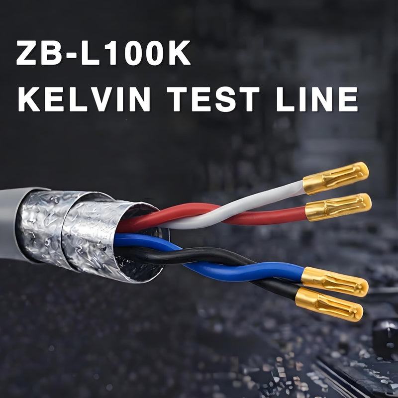 ZIBOO ZB-L100K Handheld LCR Test Clip Universal Digital Bridge Kelvin Test Line SMD Chip use for DE-5000 LCR Meter