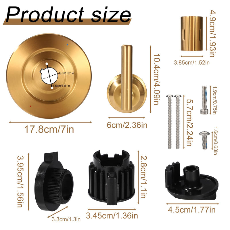 Replacement for Moen T2901 Gibson Posi-Temp Shower Trim Kit, Shower Valve Trim Kit Durable Metal Construction Modern Bathroom Upgrade (Gold) Gold