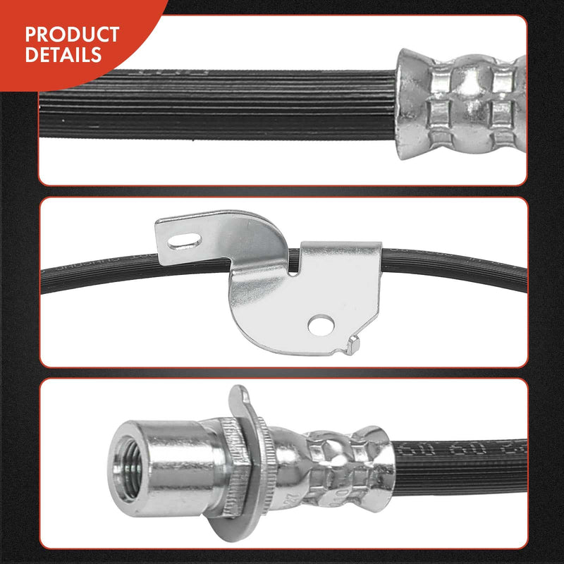 A-Premium Front Driver and Passenger Brake Hydraulic Hose Compatible with Ford Models - For F-150 2010 2011 - Replace# AL3Z2078G(Pack of 2)