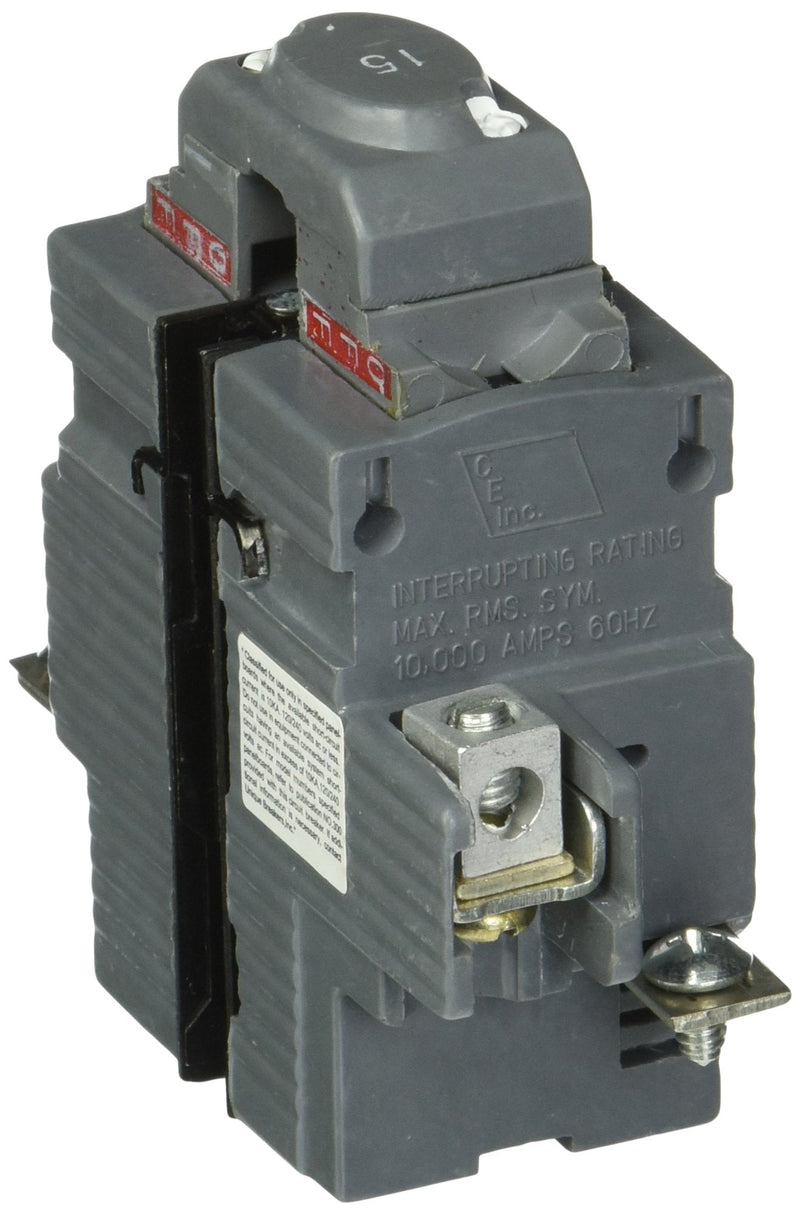 Connecticut Electric UBIP215 Newly Manufactured Pushmatic P215 Replacement, Two Pole 15 Amp Circuit Breaker, Gray