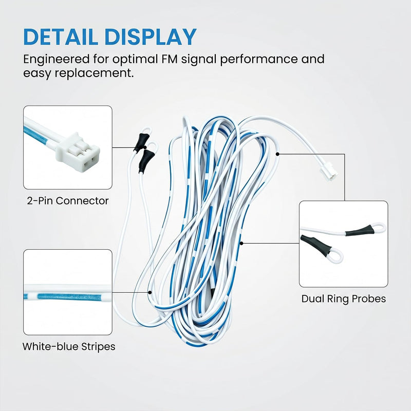 2 Pin T Shape Dipole FM Wire Lead Antenna Aerial,Compatible with Sony | Compatible With Sony Audio Systtem MHC-V02 MHC-V13 MHC-V7D MHC-V21D MHC-V41D MHC-V42D MHC-V43D MHC-V44D MHC-V50D Boombox .