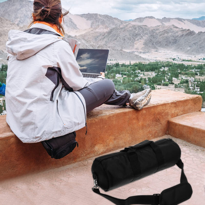 Mobestech Tripod Carrying Bag Oxford Photographic Equipment Bag for Tripod Light Stand Carrier Padded Protection Shoulder Strap Hand Strap Smooth Zipper D Ring Clasp 15.74In