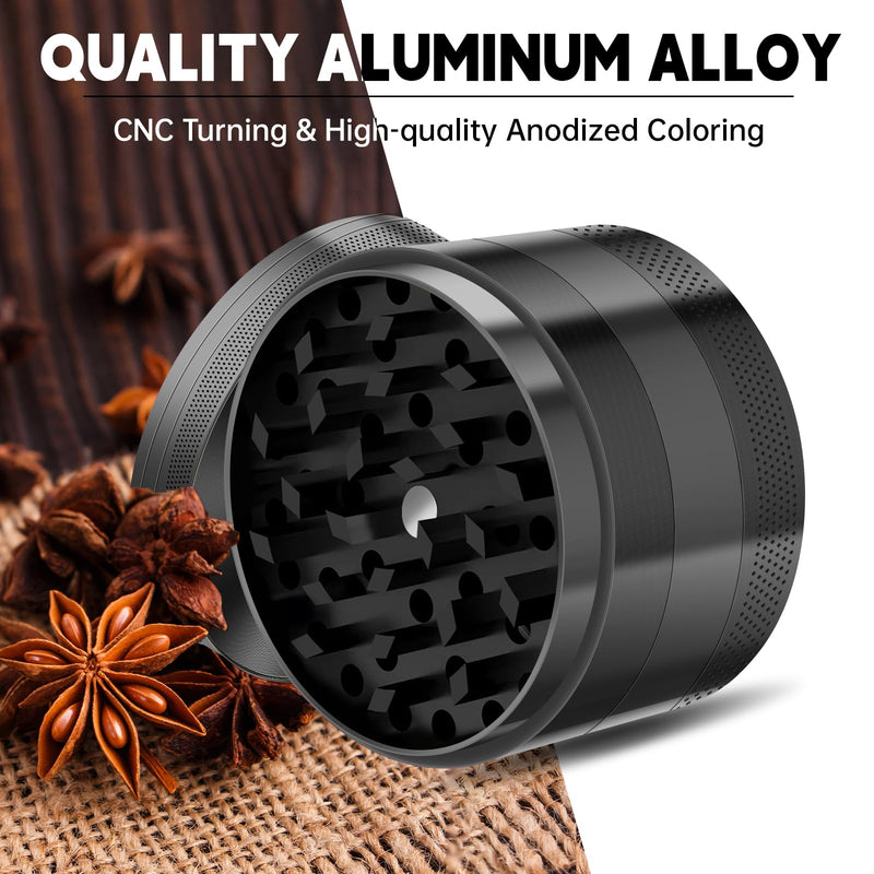 Grinder 2.5 in. (Black) Steel Kitchenware