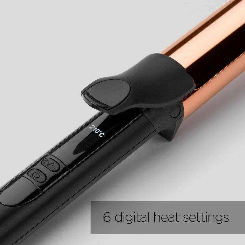  [AUSTRALIA] - BaByliss Titanium Brilliance Curls - 32mm Hair Curler, for Large Curls and Soft Waves, Titanium Coating, 6 Heat Settings up to 210°C, 2357U 32mm Tong