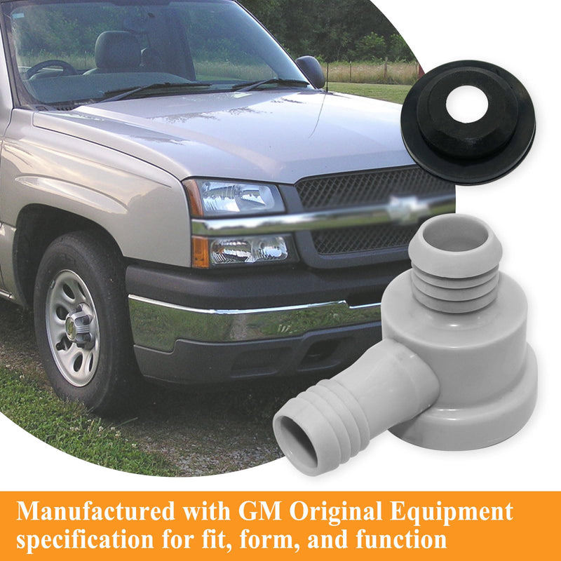 2Sets 179-1266 Power Brake Booster Vacuum Check Valve Kit, Grey, Comes with Grommet