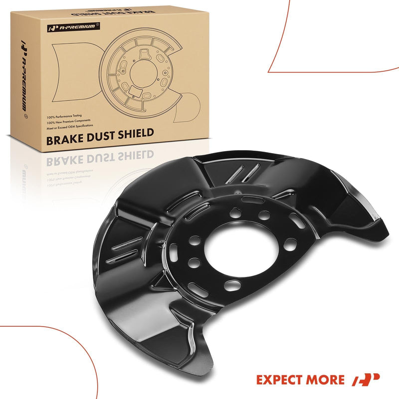 A-Premium Front Driver or Passenger Brake Dust Shield Compatible with Subaru Models - Crosstrek 2016-2017, Forester 2008-2018, Impreza 2008-2016, WRX 2013, XV Crosstrek 2013-2015