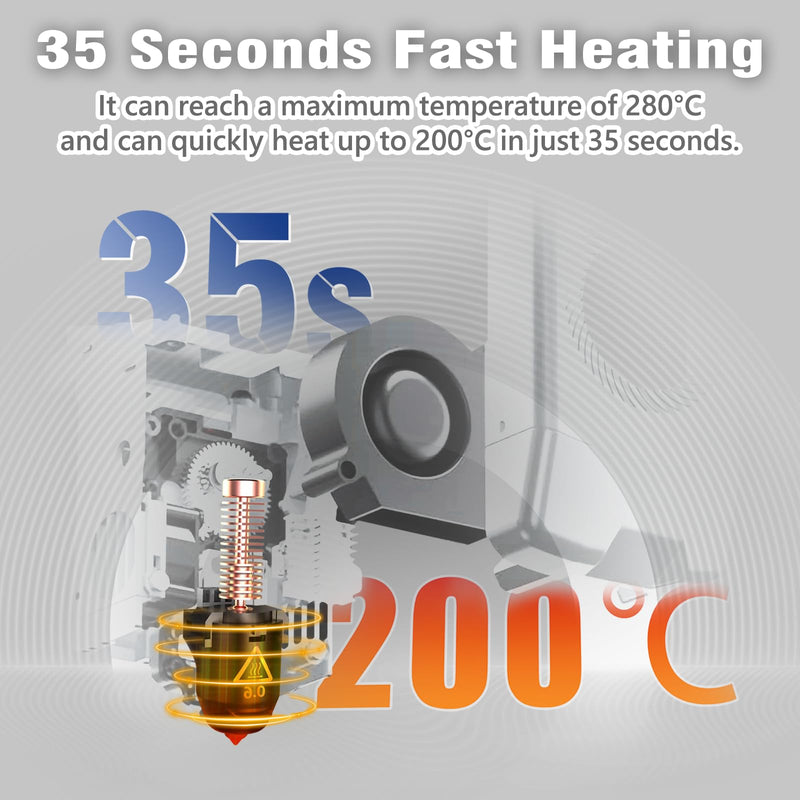 Original 3D Printer 0.4mm Nozzle for FLASHFORGE Adventurer 5M Hotend,3S Quick Detachable Nozzle,Up to 280℃ High Temperature High Flow 32mm³/s Nozzle,Adventurer 5M Pro Nozzle