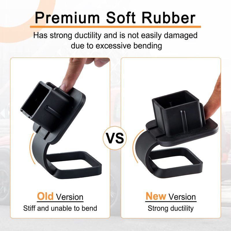 SINGARO Fits for 2-inch Hitch Cover, Trailer Hitch Cover Tube Plug Insert, Car Exterior Accessories, Receiver Tube Hitch Plug Black 1