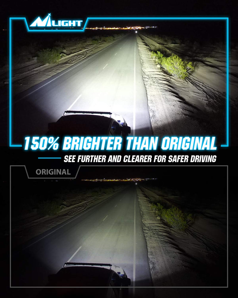  [AUSTRALIA] - Nilight D4S HID Bulbs, 6000K Diamond White D4S Replacement Super Bright High Low Beam D4S HID Headlight Bulb for 12V Cars, 2-Pack