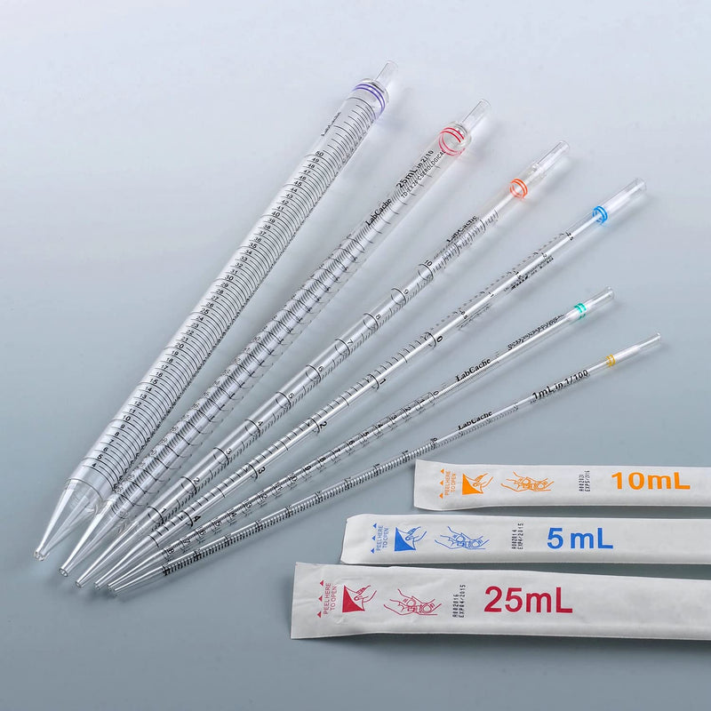 Serological Pipette - 25ml/Red,Individually Wrapped(Case of 50) 25ml - 50pcs