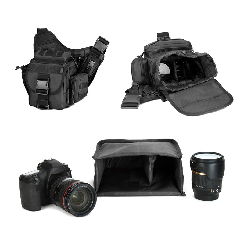 ArcEnCiel Camera Insert bag for all DSLR SLR Cameras (Black) Black