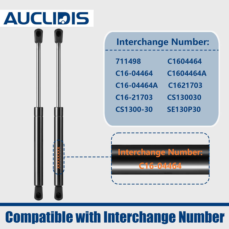 C16-04464 13 inch 30lb/133N Gas Strut Shock Spring Lift Support for Leer ATC Camper Shell Truck Topper Cap Canopy Door Windows Toolbox Snugtop Replacement Parts, C16-04464a, Set of 2 by AUCLIDIS