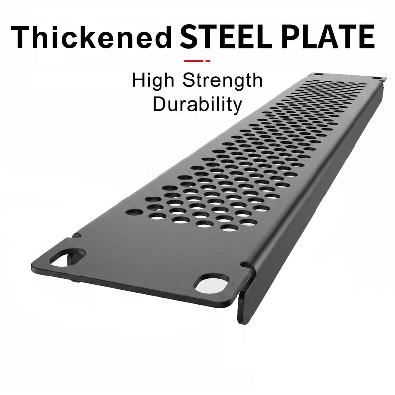 2U Vented Panel, LIYVZ 19'' Rack Mount Blank Rack Venting Panel 2 Pack | Thickened Steel, Scratch-resistant, Vented Airflow Design, Powder Coated, Fits Standard Server Racks and Cabinets 2U