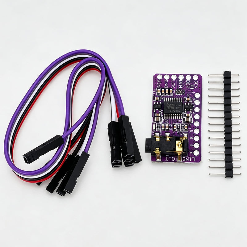 2Pcs IIS PCM5102 PCM5102A AUX Stereo Digital Audio | DAC Decoder Board Module Player Voice Module Digital to Analog Audio Converter