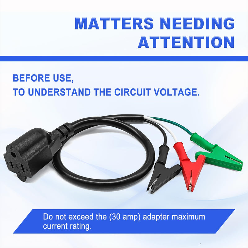 1Pcs HVAC Tools Kit Accessory for Circuit Breaker Finder Vacuum Pump Heavy Adaptor Cord AC Guages Clearance and Equipment Compatible with Yellow Jacket 69411 69522 RT250 RT310 ET300 ET310