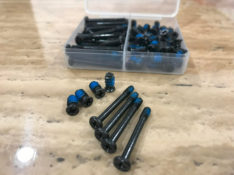 Easycargo Case Fan Screws, AIO Cooler Fan Screws, Nylon Self Locking Screws, 30mm unc 6-32 fan screw Long + PC Case Fan Screws 10mm, Radiator Fan Screws for 60mm 80mm 90mm 92mm 120mm 140mm 240mm 360mm