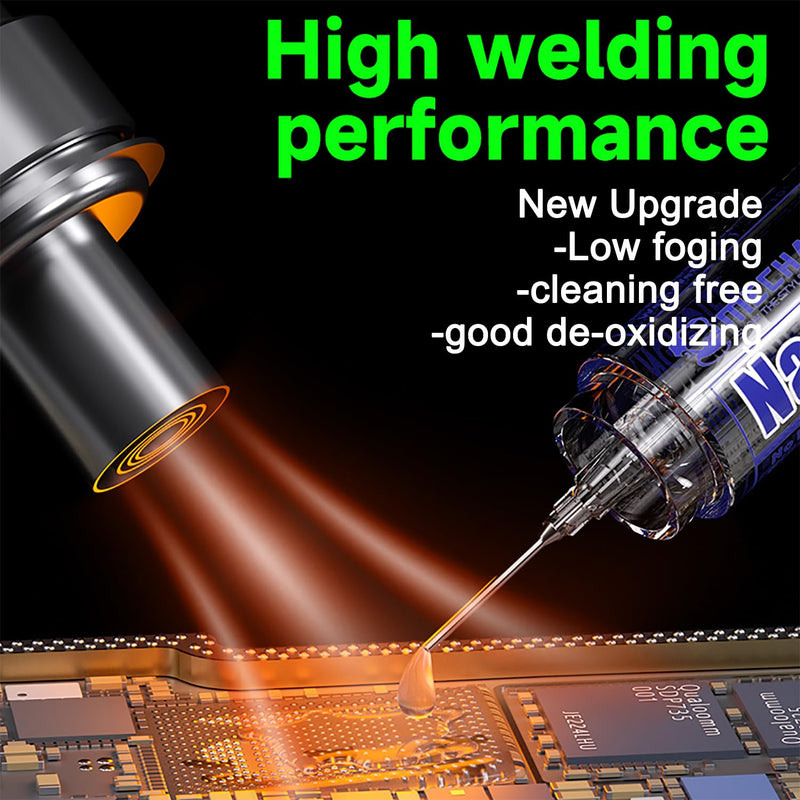MECHANIC M35 Lead-Free Syringe Solder Flux Paste Transparent Soldering Grease for Mobile Phone Motherboard Repair Welding Tools