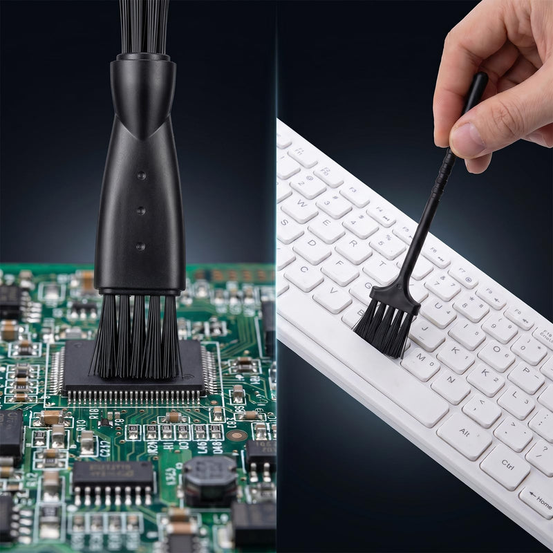 Anti Static Brush Keyboard Cleaning Set, 10Pcs Nylon Mini Brushes for Electronics Dust Removal, Small Cleaning Brushes for Computer Laptop PC