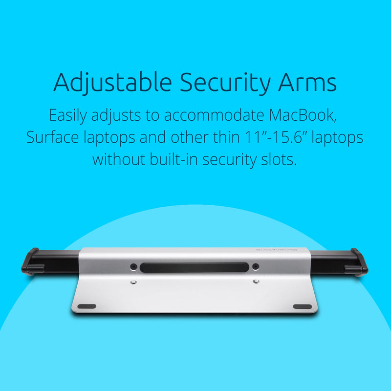 Kensington MacBook and Surface Laptop Locking Station with Keyed Lock Cable, Macbook Locks With 6 Foot Cable, Laptop Security Lock for Macbook Air/Pro, Laptop Locking Cable, K64453WW
