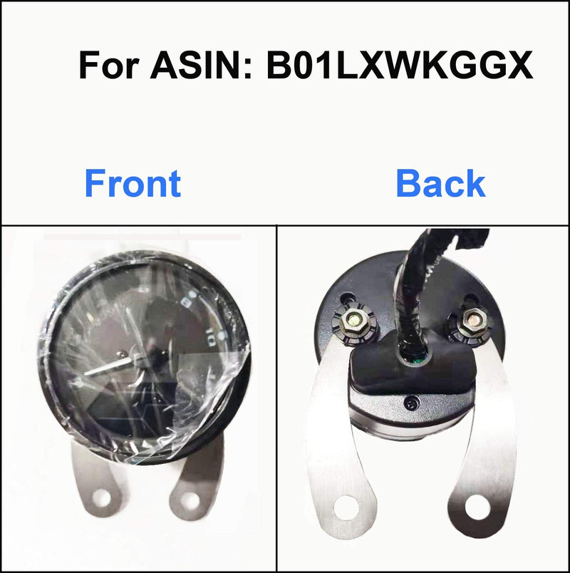 SAMDO Universal Motorcycle Speedometer Bracket Stainless Steel 304 Speedometer Mount (2pcs) with Screw Nuts (1 Pair)