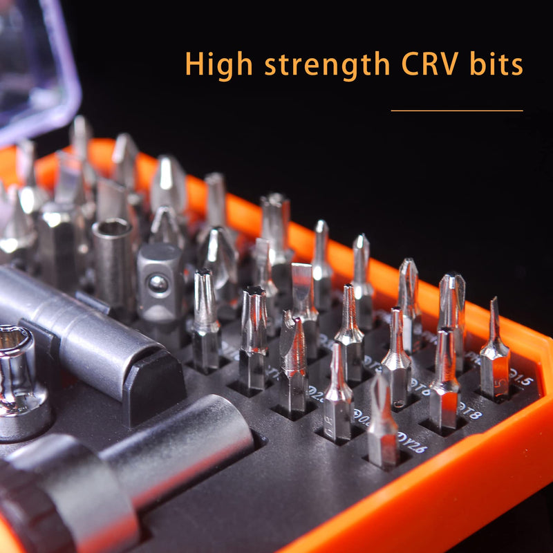Ratcheting Screwdriver Set Screwdriver 42 in 1 Ratchet Wrench Set, With Rotatable Ratchet Handles ＆ Storage Case, Household Repair Tool Kits for Bike 42pcs Ratchet Screwdriver