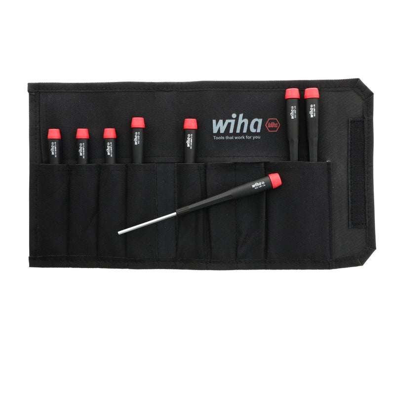 Wiha 26399 Hex Inch Screwdriver Set With Precision Handle, 8 Piece