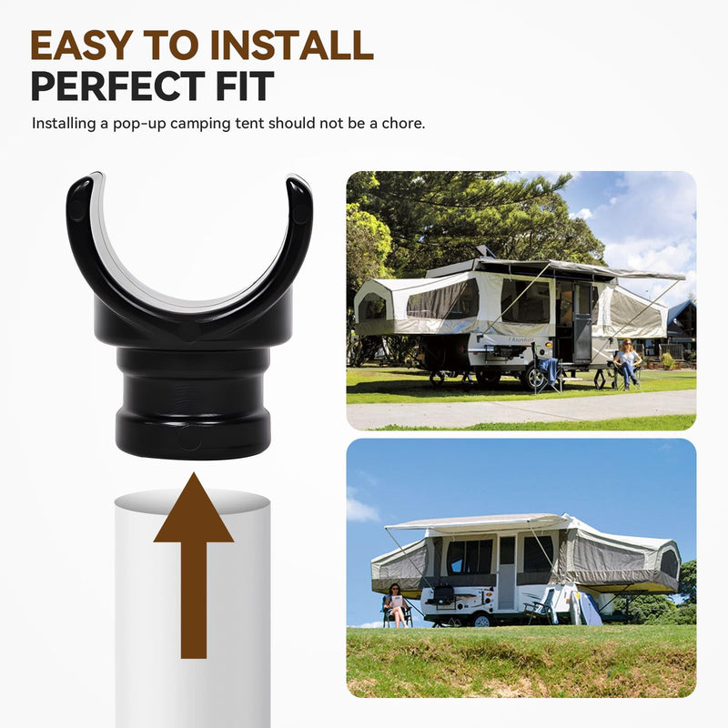 2 Pcs Pop Up Camper Bed Support Clasp,Tent Support Clasp Pop-up Camper Fits Coleman Fleetwood 4757-4301 2