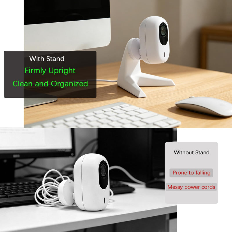 Desktop Stand Mount for Unifi Instant Cameras G3/G4/G6 | Non-Slip Pad | Anti-Slip Pad Minimalist Table Mount Base with Cable Management