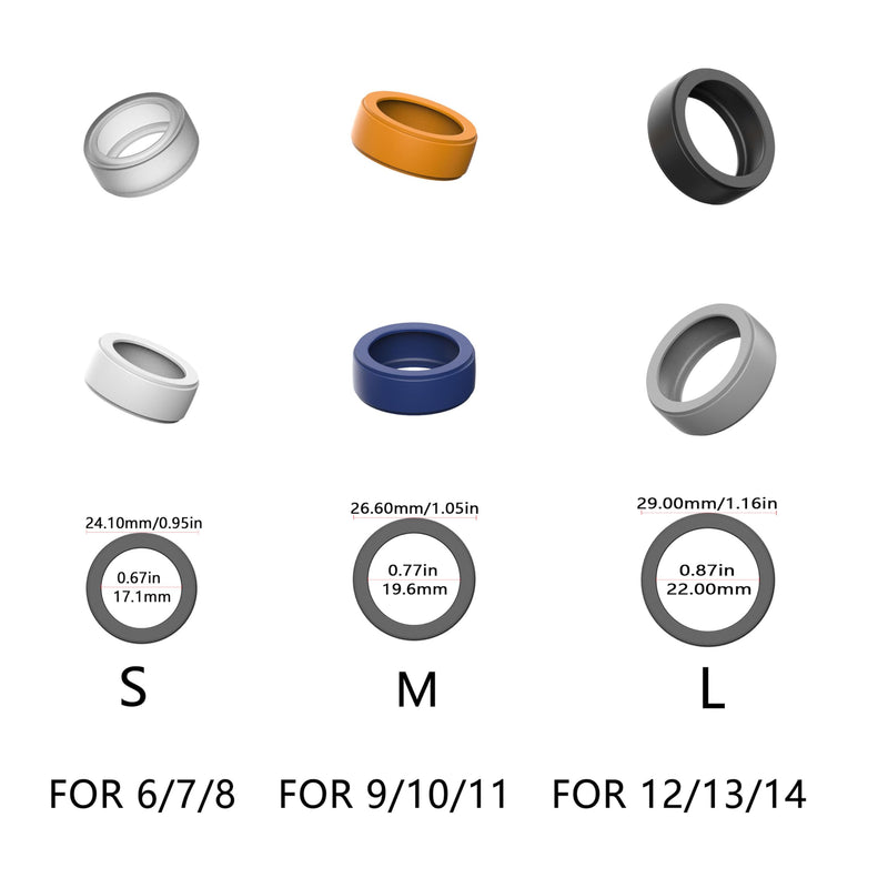 Silicone Ring Protector Compatible with Oura Ring Gen 3 and All smart ring, Elastic Smart Ring Cover for Men and Women (Black, M(9/10/11)) M(9/10/11) Black