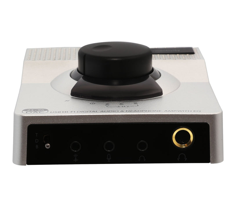 Syba USB 24 Bit 96 KHz DAC Digital to Analog Headphone Amplifier 2 Stage EQ Digital/Coaxial Output and RCA Output (SD-DAC63118) Solid State Amp