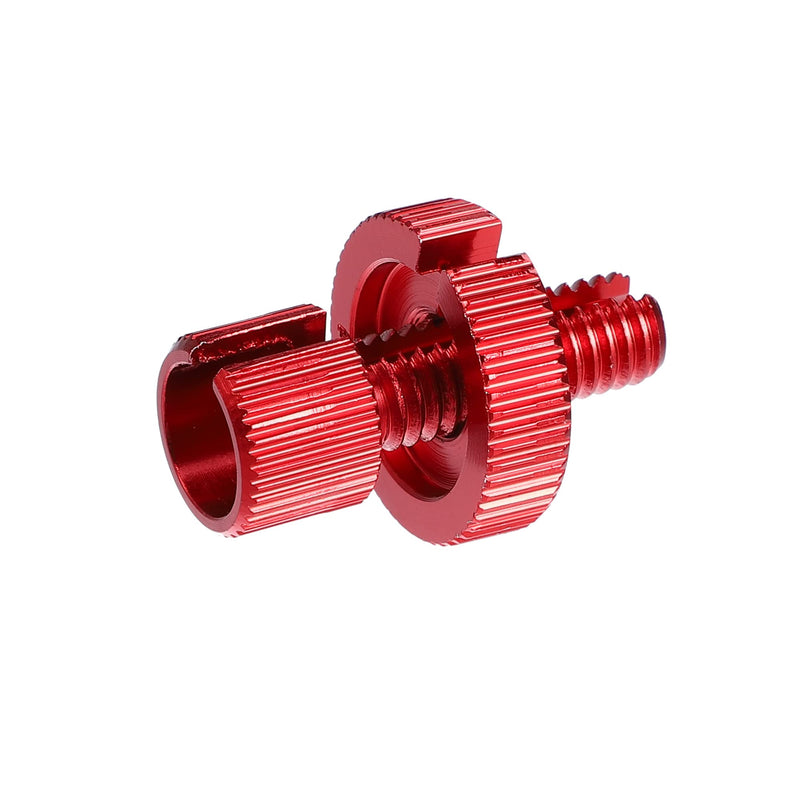 X AUTOHAUX 6 Pcs M8 Brake Clutch Cable Line Adjuster Screw Adjusting Bolt with Slotted for Motorcycle Bike Scooter Aluminum Alloy Red