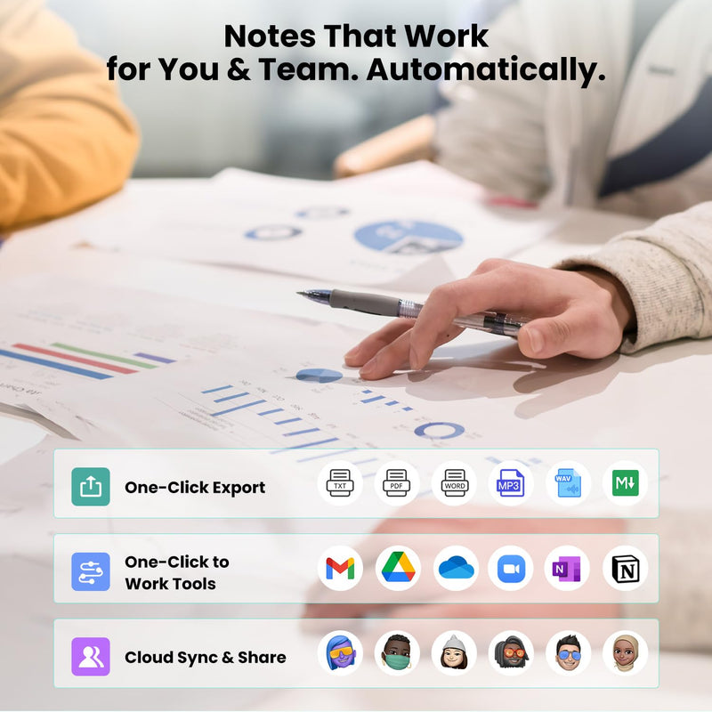 AI Voice Recorder, Note Taking Device Transcribe & Summarize Voice Recorder | With Display, App Control, Supports 132+ Languages, 100H, 64GB, Magnetic Audio Recorder for Lectures Meetings Calls, Black G-Black