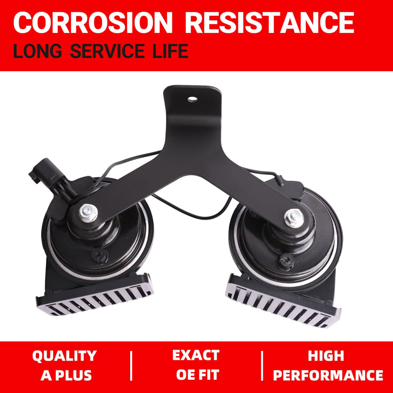 Horn Assembly With Bracket Compatible with Jeep Cherokee 2014-2018 Dual Horn Replacement