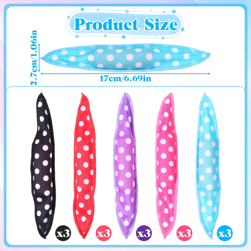 15 Pc Hair Curler Roller Foam Hair Styling Tool Soft Satin Sponge Roller | DIY Night Sleep, Flexible Pillow Sponge Curlers, for Women, Tousle Hairstyle, No Heat, Heatless